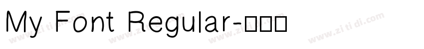 My Font Regular字体转换